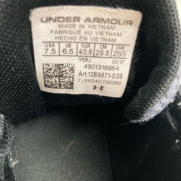 UNDER ARMOUR,Men’s Athletic Shoes, Size 7.5, gray&white, lace up, - Picture 9 of 14